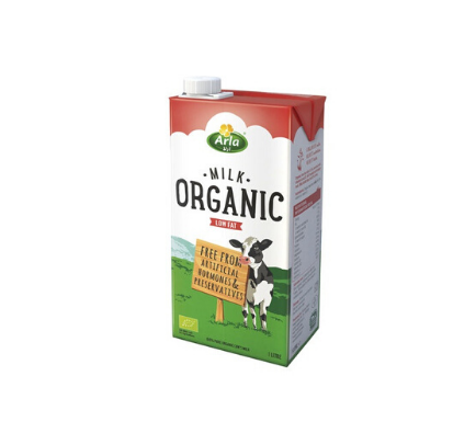 Low Fat Organic Milk - 1ltr